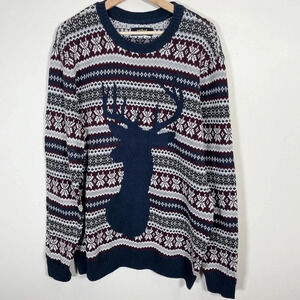 METHOD | NORDIC KNIT PATTERN CREWNECK  SWEATER